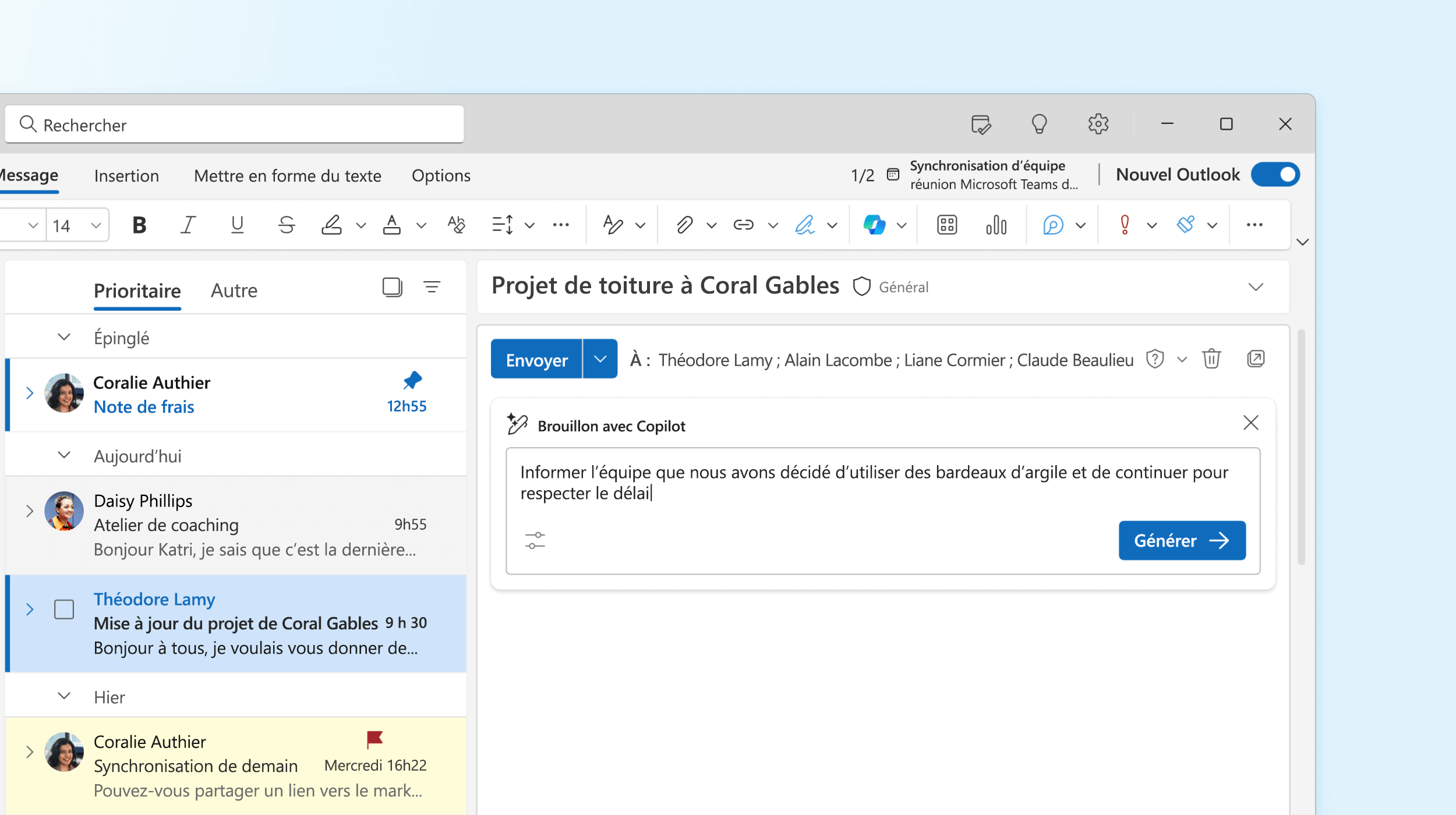 Gérer votre boîte mail